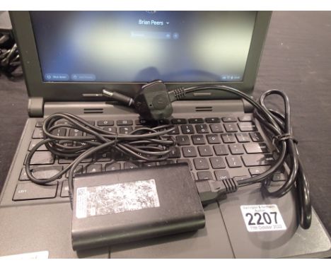 Dell Chromebook user locked, with charger. P&amp;P Group 1 (£14+VAT for the first lot and £1+VAT for subsequent lots) 