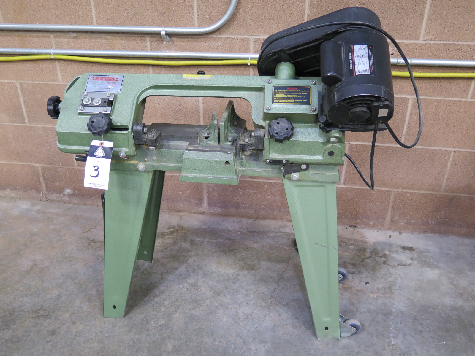 Central Machinery mdl. T591/9972 Metal Cutting Horizontal Band Saw s/n