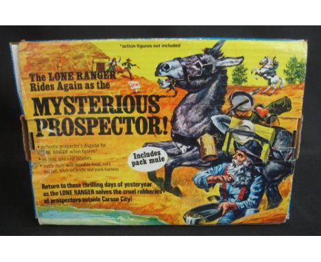 Marx toys 'The Lone Ranger Rides Again as the Mysterious Prospector' play set in original box.
(B.P. 24% incl. VAT)