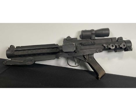 STAR WARS - A replica Stormtrooper E11 Blaster cast from the original mould with TS 95 ILM (Industrial Light & Magic) stamp t