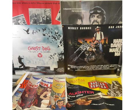 A mixed group of Action film UK Quad posters to include GHOST DOG (1999) (double-sided), TRUE LIES (1994), PUPPET ON A CHAIN 