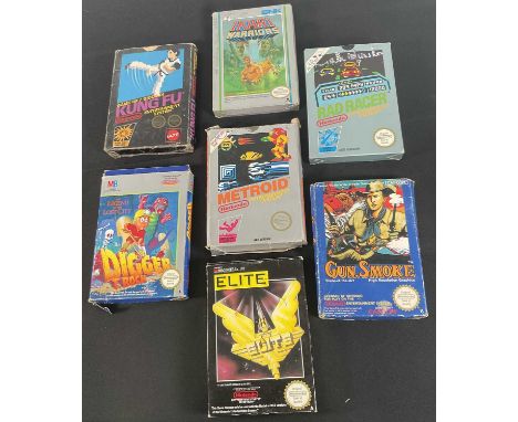 NINTENDO (NES) - A group of boxed Nintendo video games to include KING FU, boxed with instructions missing front cover, IKARI