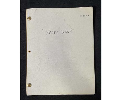 An original revised script for HAPPY DAYS, for episode titled 'They're Closing Inspiration Point', season 7 episode 13 which 