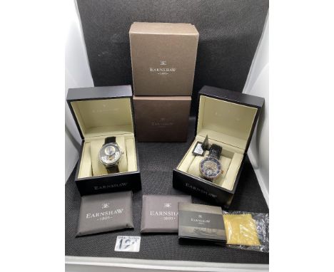 X2 Thomas Earnshaw gentlemen’s wristwatch model nos. LONGITUDE REGULATOR OPEN HEART ES-8085-02 RRP £380 currently out of stoc