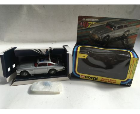 Corgi toys, #271, James Bond 007 , Aston Martin DB5, boxed, MIB with spare man