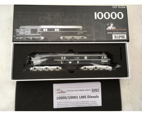 Dapol, OO scale, 10000AP locomotive, LMS black with Crome fittings, boxed, MIB