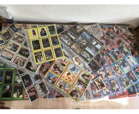 A collection of trading cards, some full sets including Supergirl, Dukes of Hazard, Harry and the Henderson's, Knight rider, 