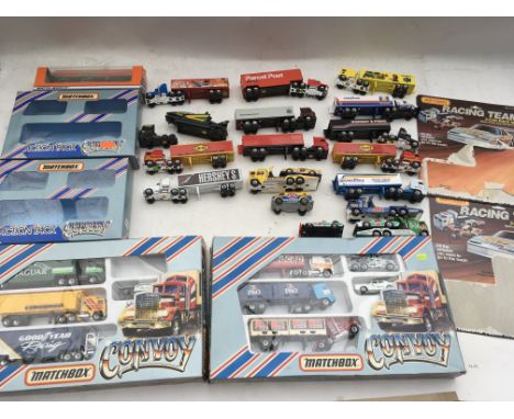 Matchbox toys, loose Diecast vehicles including Convoy, also includes 2x convoy G-4 set that are incomplete and 2x convoy act