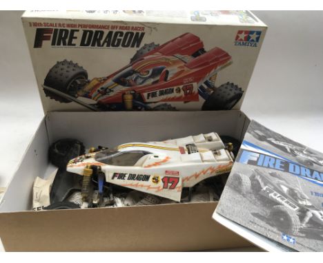 Tamiya, Fire Dragon, 1:10 scale R/C high performance off road racer, boxed , car only , unchecked