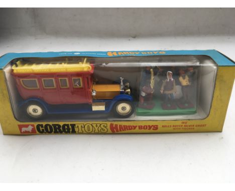 Corgi toys, #805 , Hardy boys with 1912 Rolls Royce silver ghost, Original box, MIB