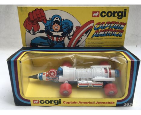 Corgi toys, #263 Captain America's jetmobile, Original box, MIB