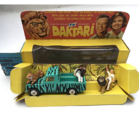 Corgi toys, Gift set 7, Daktari , boxed including Clarence the cross eyed lion with his glasses, judy the chimp and Dr Marsh 