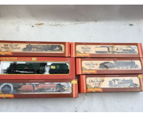 Hornby railways, OO scale, locomotives x6, boxed including #R099 LNER A4 class locomotive Silver Fox, #R830 GWR 4-6-0 locomot