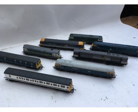 Hornby railways, OO scale, 8x locomotives, diesel/ electric, unboxed