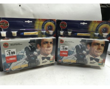 Airfix model kits, James Bond 007 and Odd Job sealed , 1:12 scale, series 4