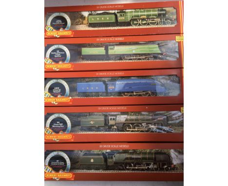 Hornby railways, OO scale, locomotives, boxed, including #R322 LNER class A3 Flying Scotsman, #R374 SR Battle of Britain clas