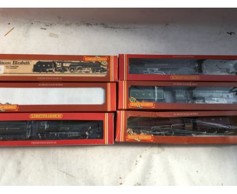 Hornby railways, OO scale, locomotives x6, boxed, including #R378 LNER class D49/1 locomotive Cheshire, #R292 GWR 4-6-0 locom