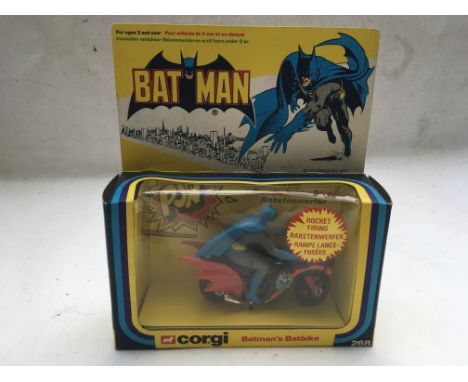 Corgi toys, #268 Batman's Batbike, Original box, MIB