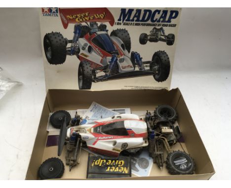 Tamiya, Madcap, 1:10 scale R/C high performance off road racer, boxed, unchecked