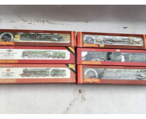 Hornby railways, OO scale, locomotives x6, boxed including, R349 GWR Kings class King Henry VIII, #R845 LNER Flying Scotsman,