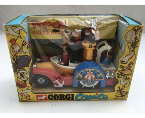 Corgi toys, Popeye, #802 Popeyes paddle wagon, Original boxed Diecast, MIB
