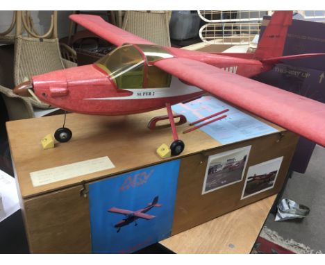 Prototype model of Super 2 aircraft , designed and produced by the company who built Thrust 2 and MR Gould who financed the p