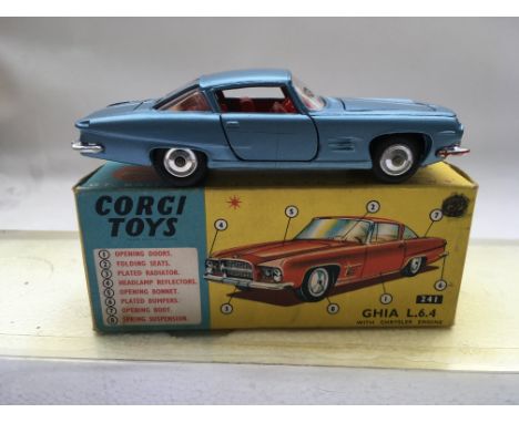 Corgi toys, #241 Ghia L6.4 with Chrysler engine, boxed