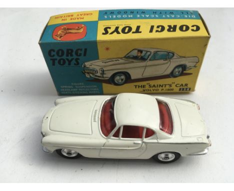 Corgi toys, #258 The Saints car, Volvo P1800, Original box, MIB no sticker to front bonnet