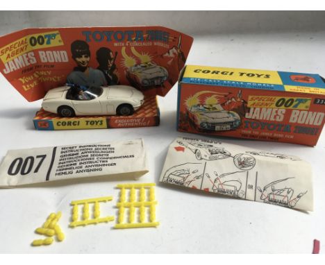 Corgi toys, #336 James Bond 007 , Toyota 2000 GT , You only live twice, Original boxed, MIB with instructions leaflet and spa