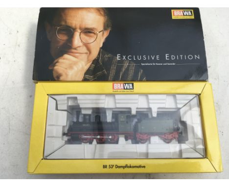 Brawa models , exclusive edition, HO/OO scale , #0627 BR53 class locomotive and tender, Hegal, MIB