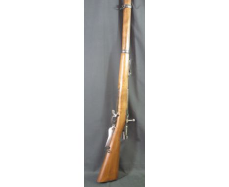 GERMAN 11MM GEWEHR MAUSER 71/84 BOLT ACTION RIFLE. Tubular magazine, being a conversion from a Gewehr 71, taking 8 rounds. 78
