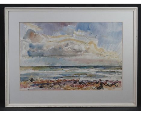 ARTHUR GIARDELLI (British 1911-2009 lived and worked extensively in South Wales), seascape and coastal study, a near pair, si