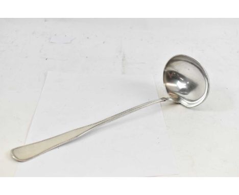 A Danish silver ladle, length approx 33cm, 7.2ozt/224g.