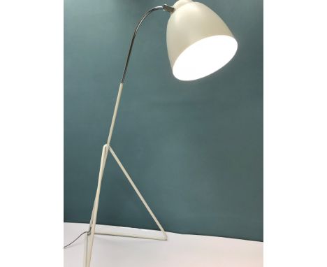 Modern Retro style interior corner floor lamp. working. Measures 131cm in height. 