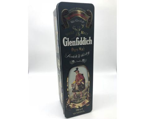Glenfiddich clan Kennedy 750ml Single malt Pure Malt Scotch Whisky. Full, sealed and with metal presentation tin. 