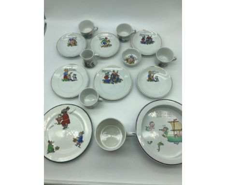 A Collection of various vintage nursery rhyme collectable porcelain, to include Shelley Mabel Lucie Attwell Bowl circa 1935 &