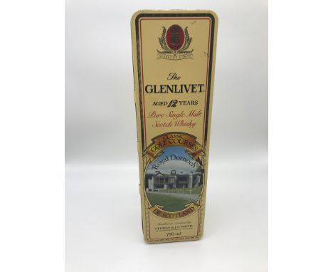 Glenlivet classic Golf Courses Royal Dornoch 12 year old single malt whisky. Full, Sealed and boxed. 