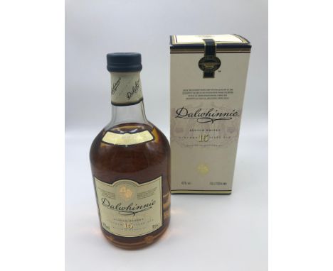 Dalwhinnie Single Highland Malt Scotch Whisky. 15 Years old. Full and sealed with box. 