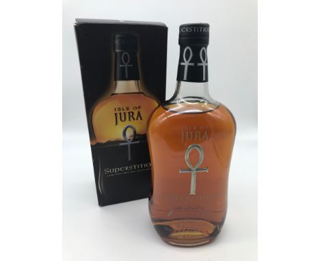 Isle of Jura Superstition, A Rare aged single malt Scotch whisky. 70cl. Full, sealed & boxed. 
