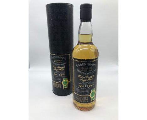 Rare Speyside Cadenheads authentic collection Scotch Whisky, 13 years old, Distilled 1990, Bottled July 2003, one of 288 prod