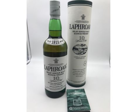 Laphroaig 10 year old single Islay malt Scotch Whisky, 70cl, Full, sealed & Boxed. 