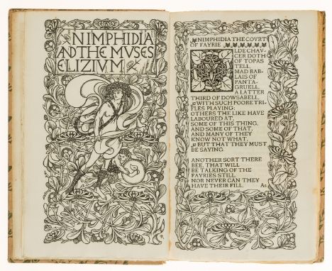 Vale Press.- Drayton (Michael) Nymphidia and the Muses Elizium, woodcut decorative title and border to the first page of text