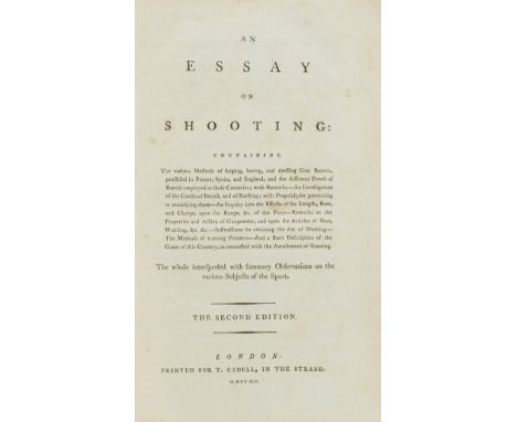 [Acton (John)] An Essay on Shooting, Containing the various methods of forging, boring, and dredging gun barrels, second edit