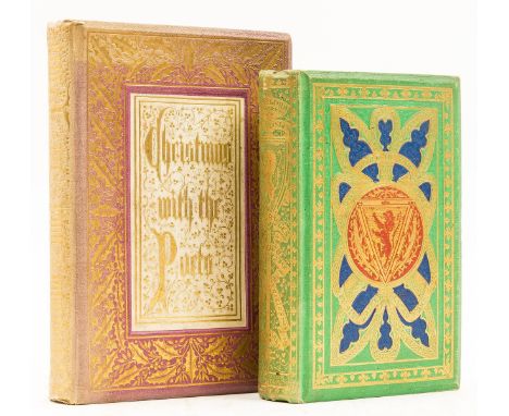 Bindings.- Christmas with the Poets, additional chromolithograph frontispiece heightened with gold, plain illustrations, ligh