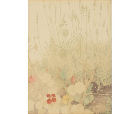 Armfield (Maxwell Ashby) In the Herb Garden, watercolour over pencil, signed, sheet 240 x 185 mm (9 3/4 x 7 1/2 in), under gl