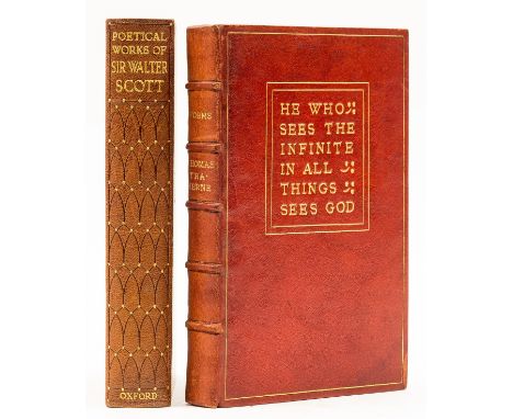 Bindings.- Dobell (Bertram, editor) The Poetical Works of Thomas Traherne, second edition, one or two spots to half-title, ot