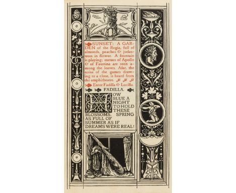 Vale Press.- [Bradley (Katherine Harris) and Edith Emma Cooper] "Michael Field". The Race of Leaves, one of 280 copies on pap