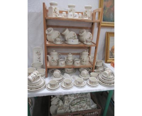 A large quantity of Autumn leaves dinner ware etc, including tablecloths, curtains, napkins, storage jars etc -  COLLECT ONLY