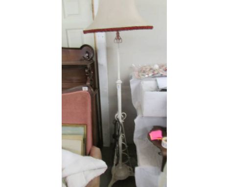 A wrought iron standard lamp, COLLECT ONLY.