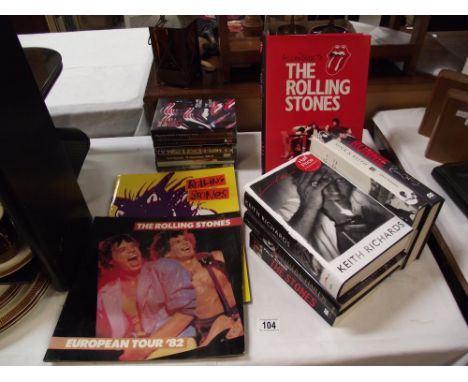 A quantity of Rolling Stones books etc.